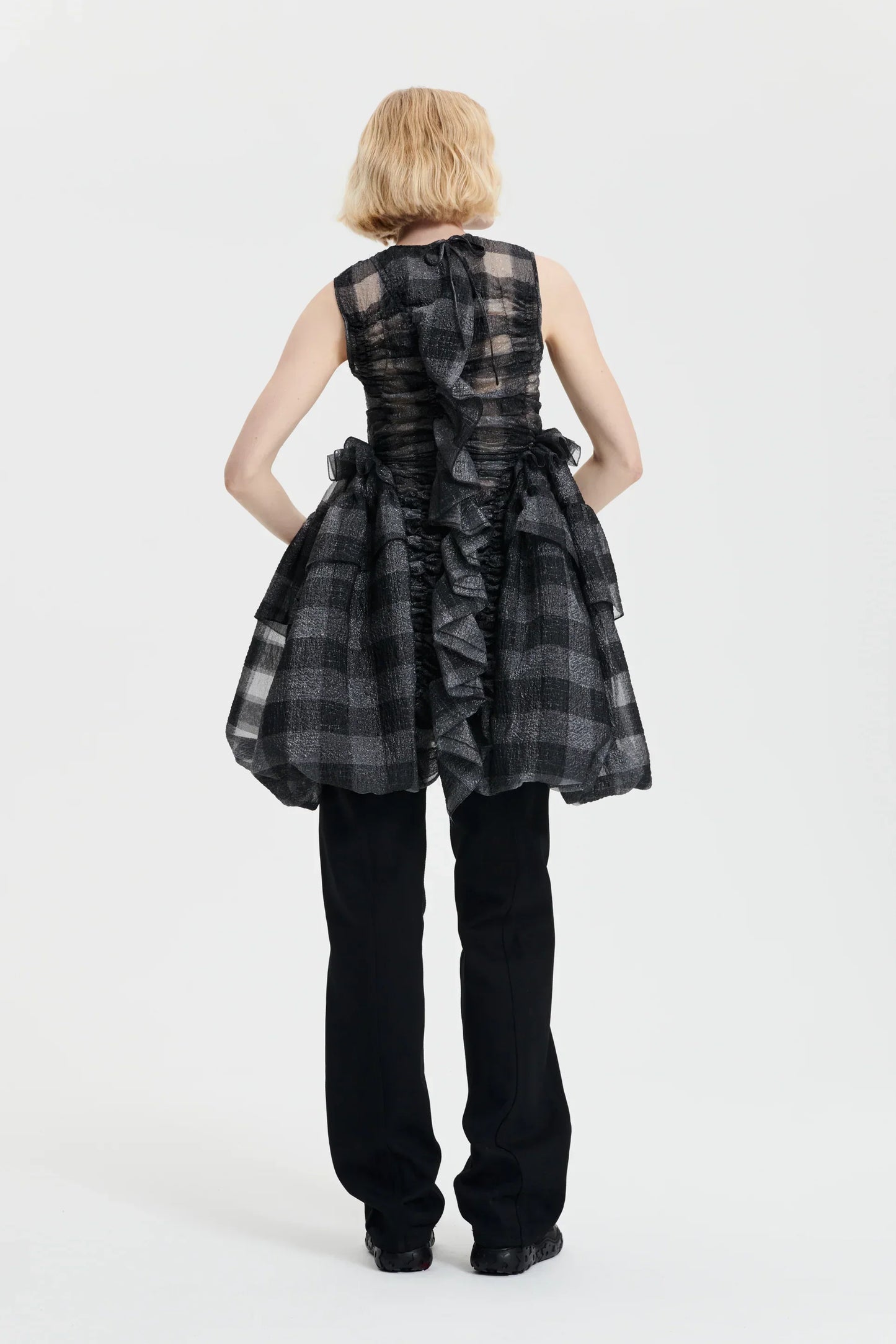 Giselle | Dress Gingham Jacquard Black
