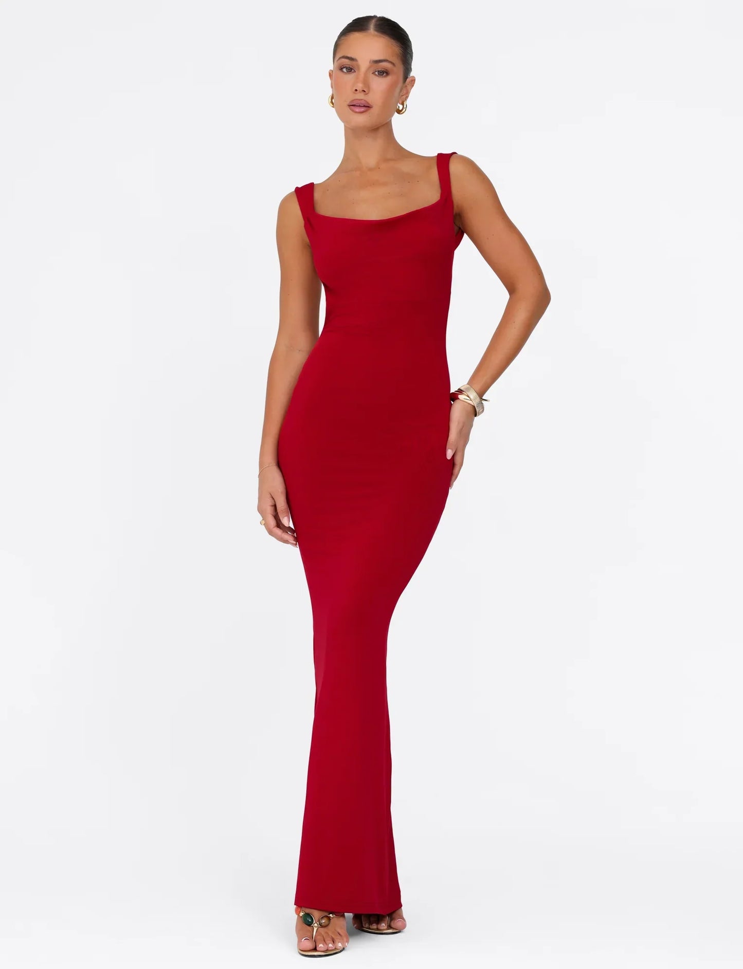 Morana Maxi Dress - Red