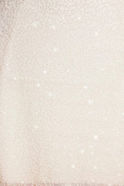 Embellished Asymmetric Neck A-Line Mini Dress In White