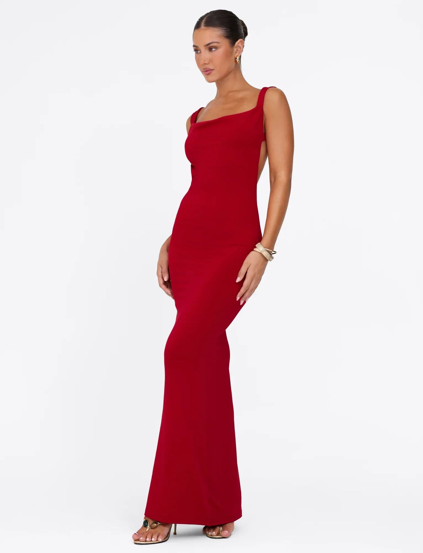 Morana Maxi Dress - Red