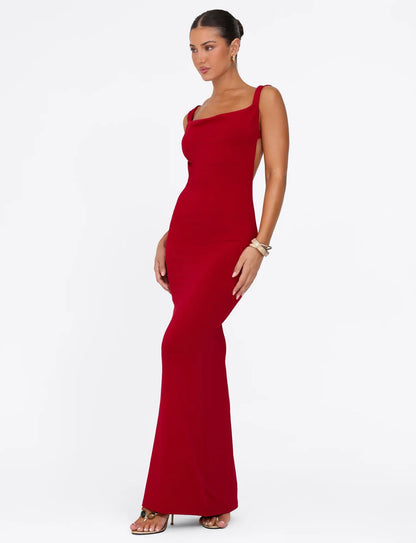 Morana Maxi Dress - Red