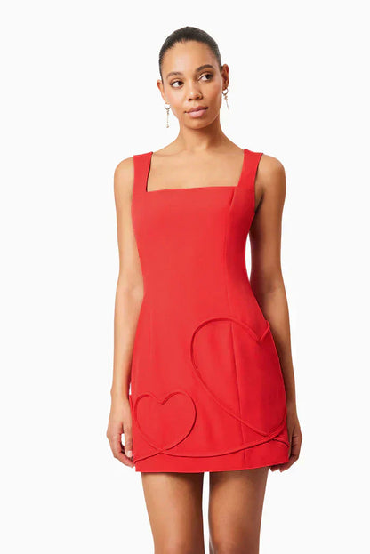 Buttercup Party Dress In Red