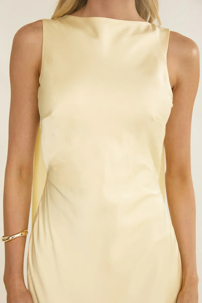 Veyla Shoulder Sash Maxi Dress Butter