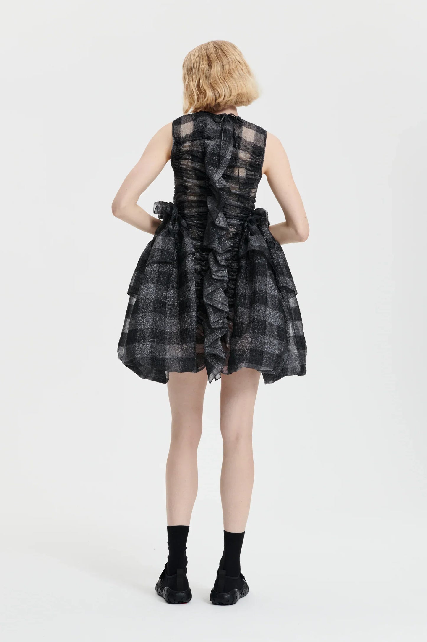 Giselle | Dress Gingham Jacquard Black