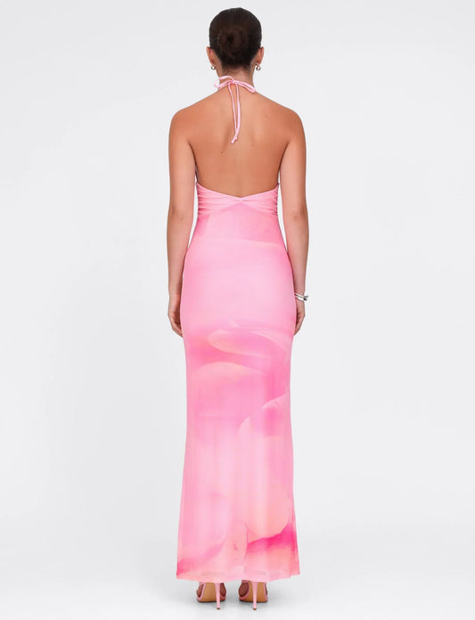 Denae Maxi Dress - Pink : Floral : Pink Blossom