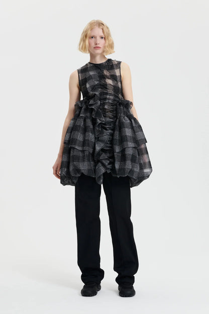 Giselle | Dress Gingham Jacquard Black