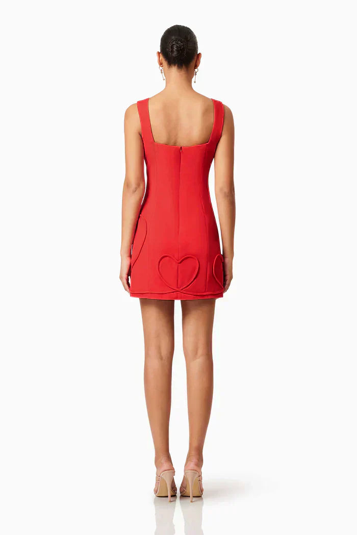 Buttercup Party Dress In Red