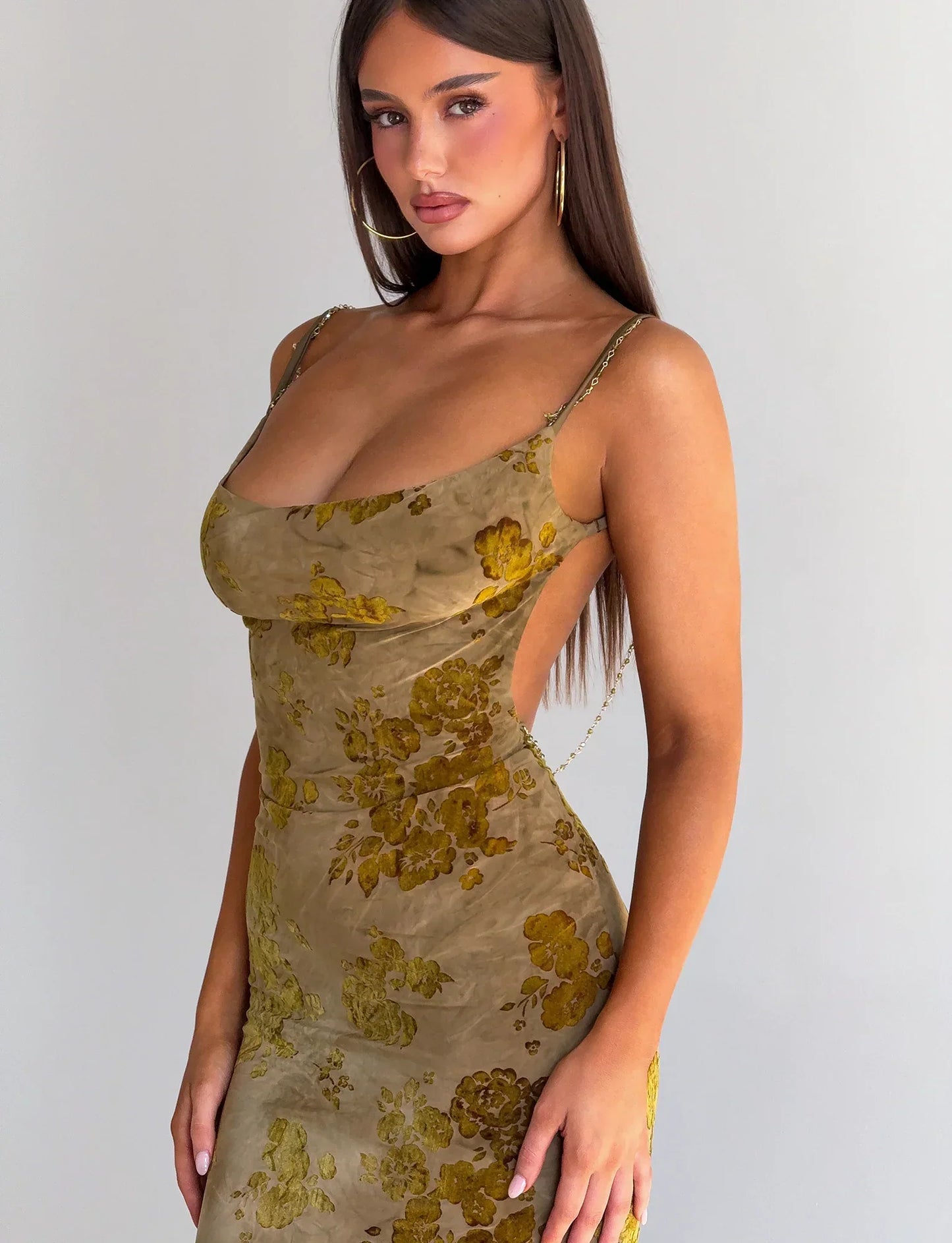 Sparrow Maxi Dress - Green Burnout