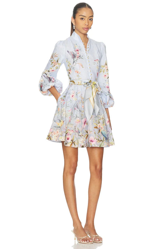 Rebellion Button Mini Dress